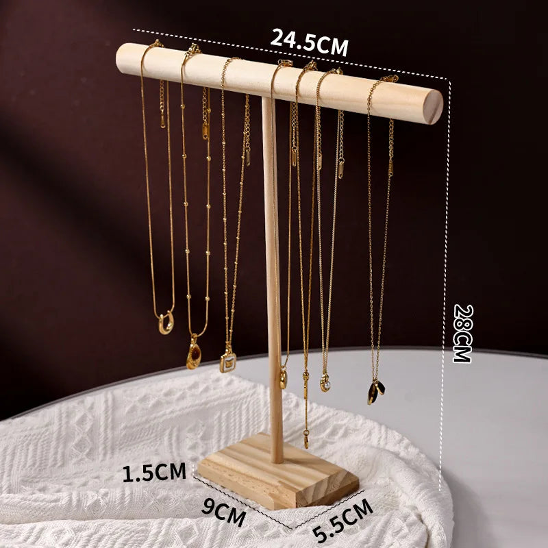 Wood Jewelry Display Stand