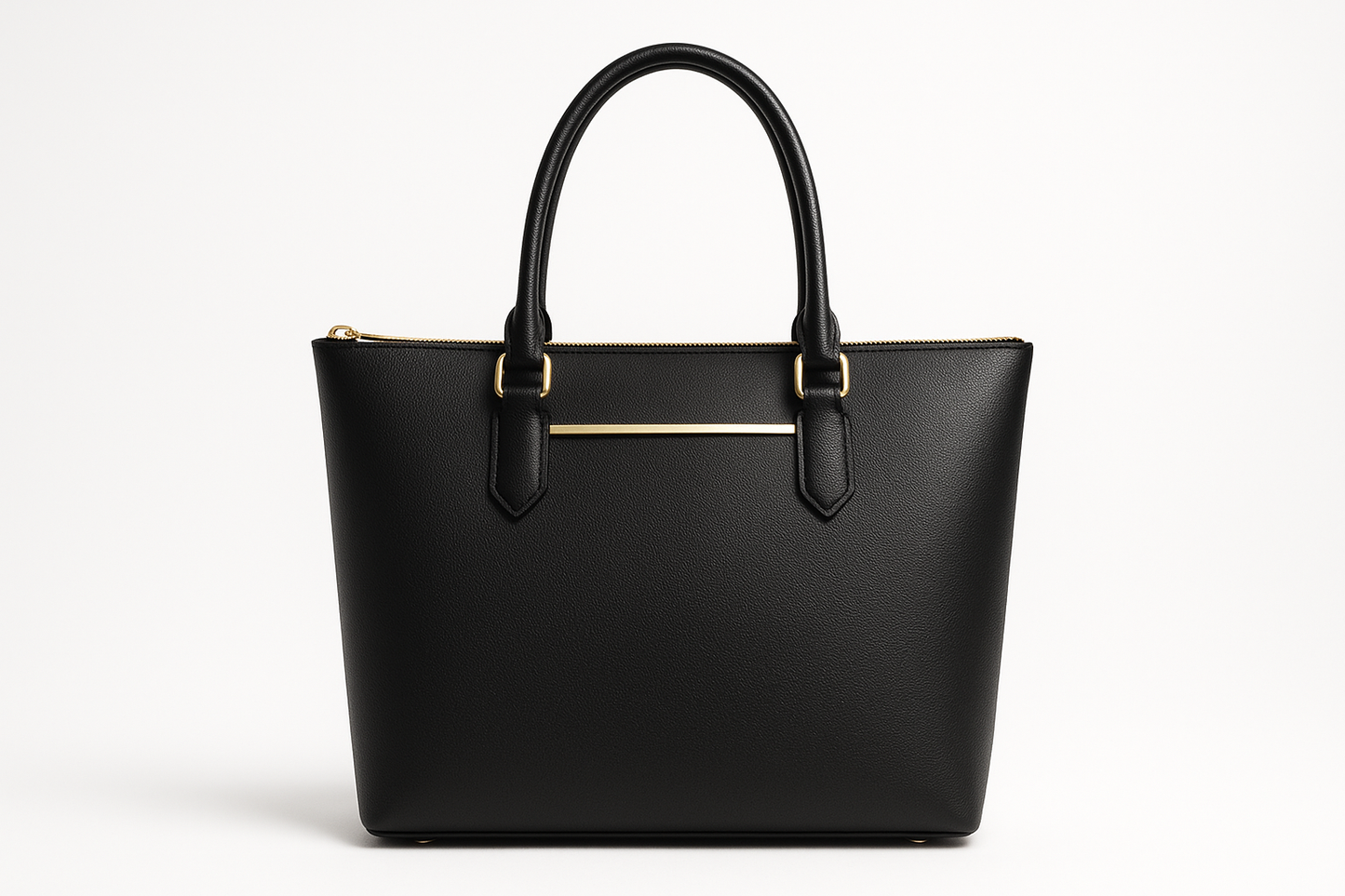 black and gold tote bag