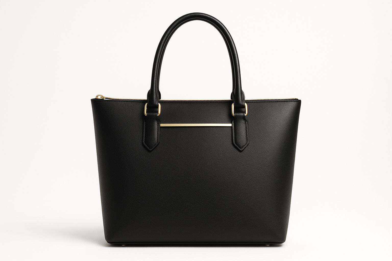 black and gold tote bag